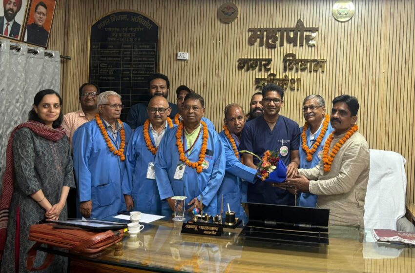  AIIMS Rishikesh started the Seven Plus One campaign in collaboration with Municipal Corporation and Lions Club Royal.
