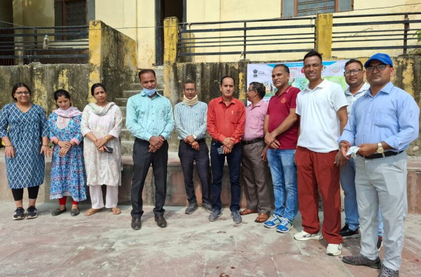 AYUSH Department Organizes Cleanliness Drive at Ganga Ghats Ahead of Gandhi Jayanti