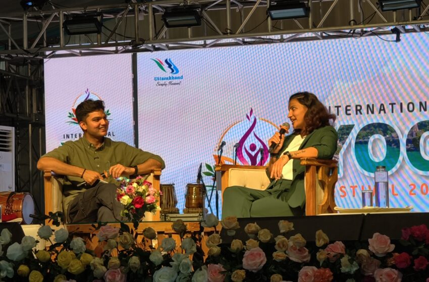  Indian Women’s Cricket All-Rounder Sneh Rana Speaks at the International Yoga Festival