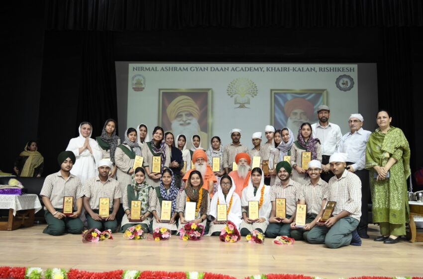  CBSE Toppers Felicitated at Nirmal Ashram Gyan Daan Academy; City Topper Ishita Singh Receives ₹80,000 Prize